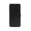 Ādas grāmatveida maciņš FIXED Xiaomi Redmi 14C, melns — priekšpuses un aizmugures aizsargvāciņš