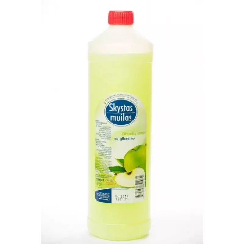Šķidrās ziepes Nenurodyta P03-01-2-00 ar glicerīnu, ābolu aromātu, 1 L pudele