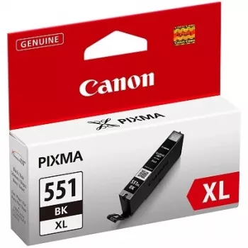 Canon CLI-551XL BK w/sec tintes kasetne 1 gab. oriģināla augstas (XL) ietilpības foto melna