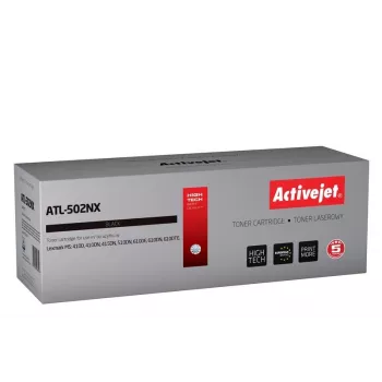 ActiveJet ATL-502NX tonera kārtridžs, aizstāj Lexmark 502X — Melna, 10 000 lapas, 1 gab., lāzerdruka, ar cilindru