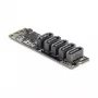 Iekšējais SATA adapteris DELOCK 64241 M.2 (Key B+M) uz 5x SATA ar JMicron JMB585, LED indikatori, priekš datora