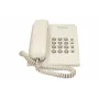 Analogais tālrunis Panasonic KX-TS500PDW — 16 pogas, balts, galda/sienas stiprinājums, 100 ierakstu tālruņu katalogs