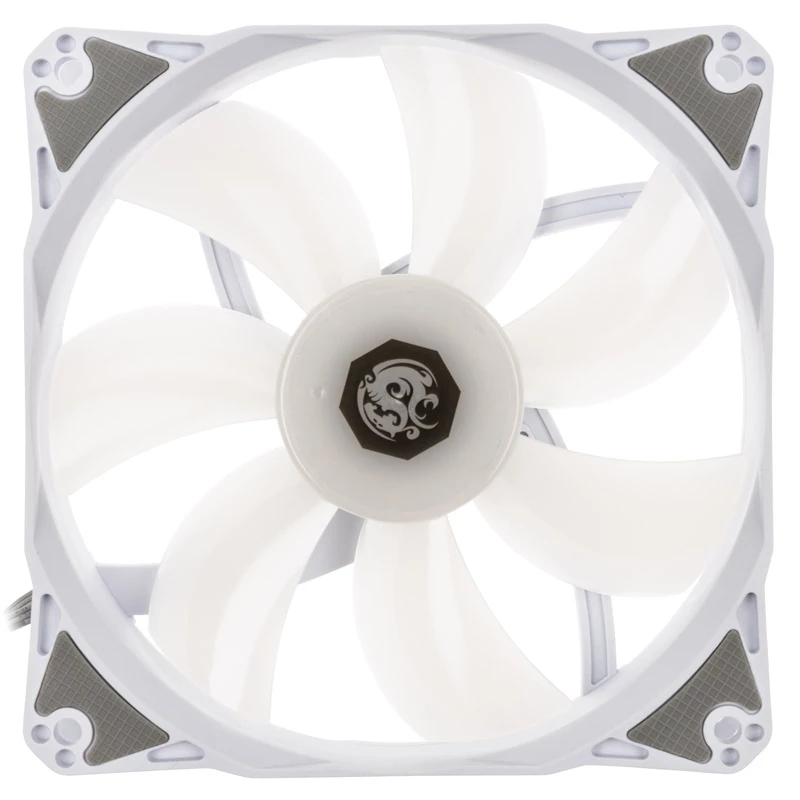120mm ARGB ventilators BitsPower Notos — balts, modelis BPTA-FX1812NTWH-1