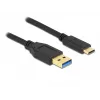 USB kabelis DeLOCK SuperSpeed USB 3.2 Gen 2 Type-A uz Type-C 3 m