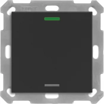 MDT BE-TAL55T106.01 KNX spiedpoga Light 55 1f RGBW temperatūras sensors melns matēts neitrāls 1 (BE-TAL55T106.01)