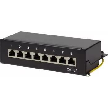 LogiLink NP0018B - 10 Gigabit Ethernet - 10000 Mbit/s - Cat.6A STP - Melns - Tērauds - ISO/IEC 11801 - TIA/EIA 568C.2 (NP0018B)