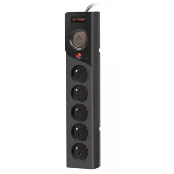 Strāvas sadalītājs Armac Z5 melns 5 maiņstrāvas rozetes 250 V 5 m