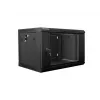 Sienas stiprinājuma skapis LANBERG WF01-6406-10B, 6U, 19 collu, 600×374×450 mm, melns, 60 kg