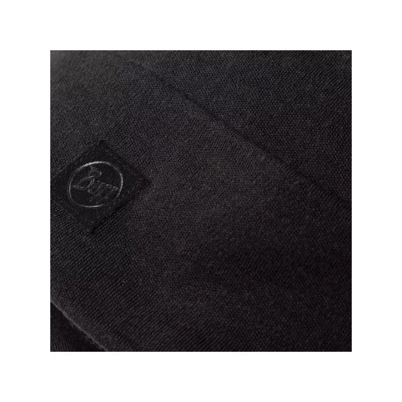 Buff Heavyweight Merino Wool Hat Loose Winter Cap - Melna