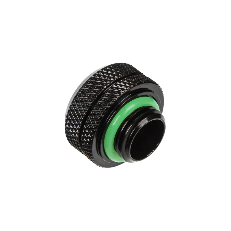 Savienotājs BitsPower BP-MBEML14 misiņa šķidruma dzesēšanas savienotājs, melns, 14 mm