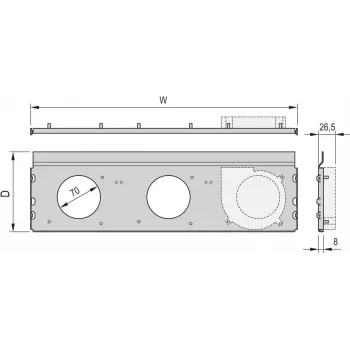 Schroff ventilatora bloks 84HP 220D CPL. (24572411)