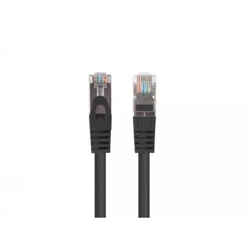 LANBERG Cat6 RJ-45 komutācijas kabelis PCF6-20CC-0200-BK, 2 m, F/UTP, CCA, 250 MHz, 10 Gbit/s, melns