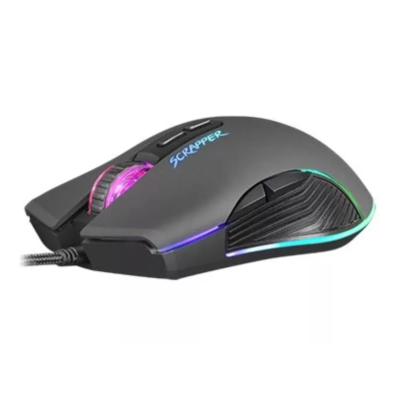 FURY Scrapper pele Spēlēm Piemērota abām rokām USB A tipa Optiskā 6400 DPI