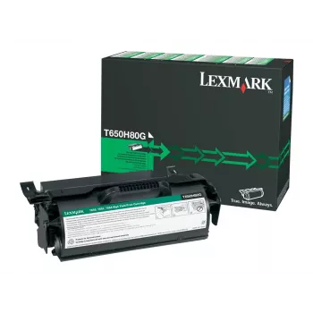 Toner Lexmark T650H80G 30000 lpp Melns