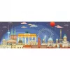 Ravensburger Panorama Night in Berlin 1000 gabaliņu puzle, panorāmas formāts