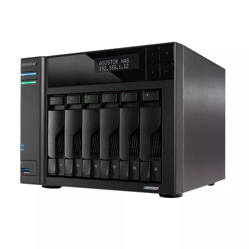 Asustor LOCKERSTOR 6 NAS Desktop Intel® Celeron® N5105 8 GB DDR4 HDD ADM Melns