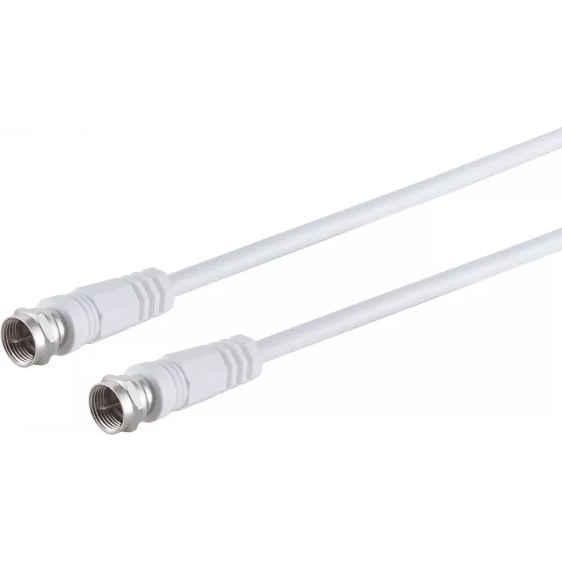 Kabel SAT, F(St)->F(St), 1.5m, weiss (TR80092-128)