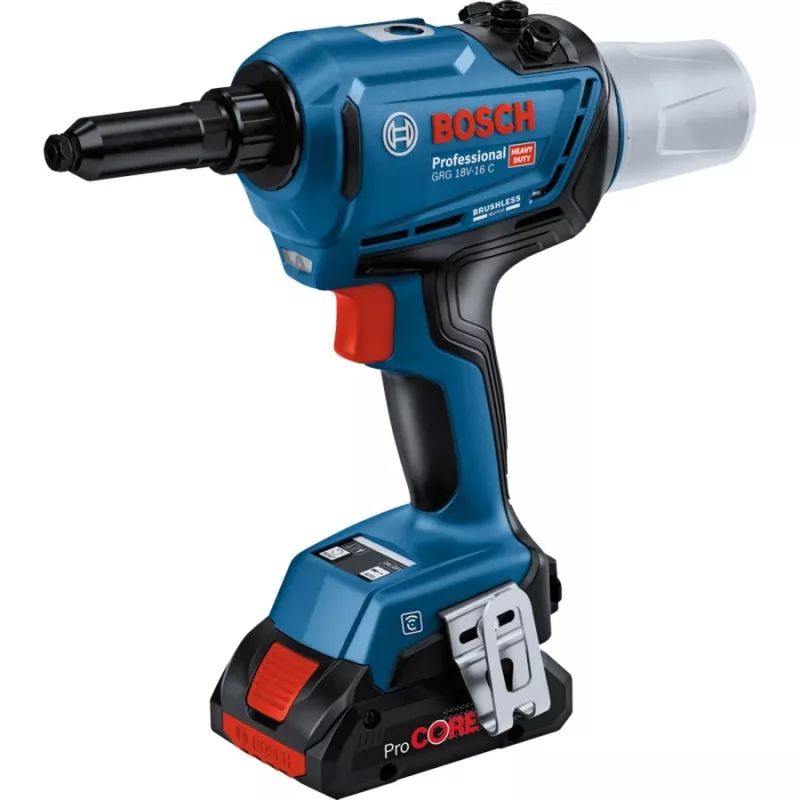 Bosch 0 601 9K5 001 kniedēšanas instruments Melns, Zaļš 3.2,4,4.8,5.0,5.6 mm 16000 kN