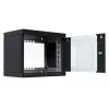 EFB Elektronik 19 Wandgehäuse X-Rack mit Glastür 400-600mm schwarz - Wandgehäuse (WGX-0906TS.G1)