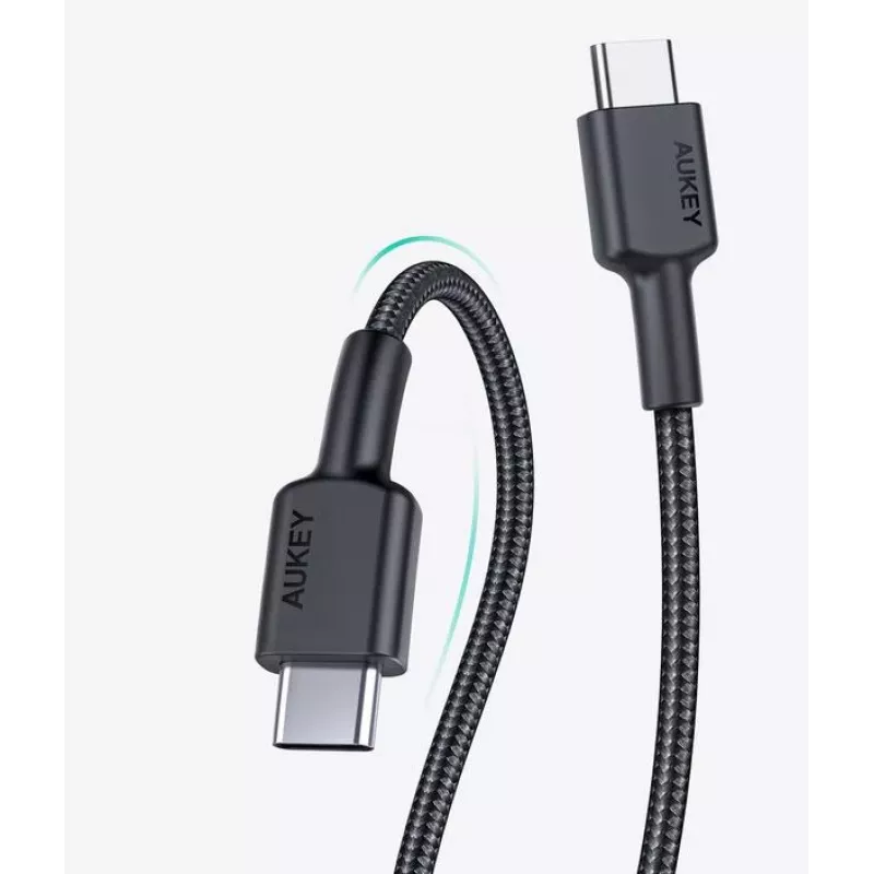 USB-C kabelis Aukey CB-CD45 0,9 m — USB Type-C uz USB-A, Quick Charge atbalsts