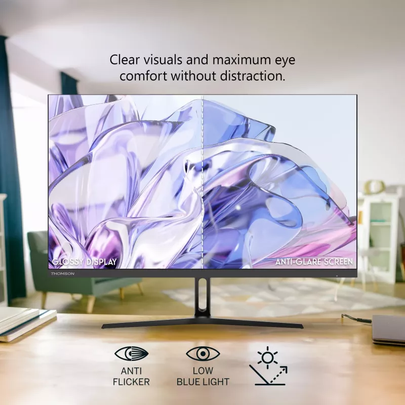 Monitors THOMSON M24FB2Y14 24 collas (61 cm) Full HD 1920x1080 VA LED, 14 ms, VESA, Melns