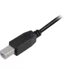 USB 2.0 kabelis, USB-A spraudnis > USB-B spraudnis (melns, 0,5 m)