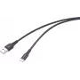 Renkforce RF-6872332 USB kabelis, melns