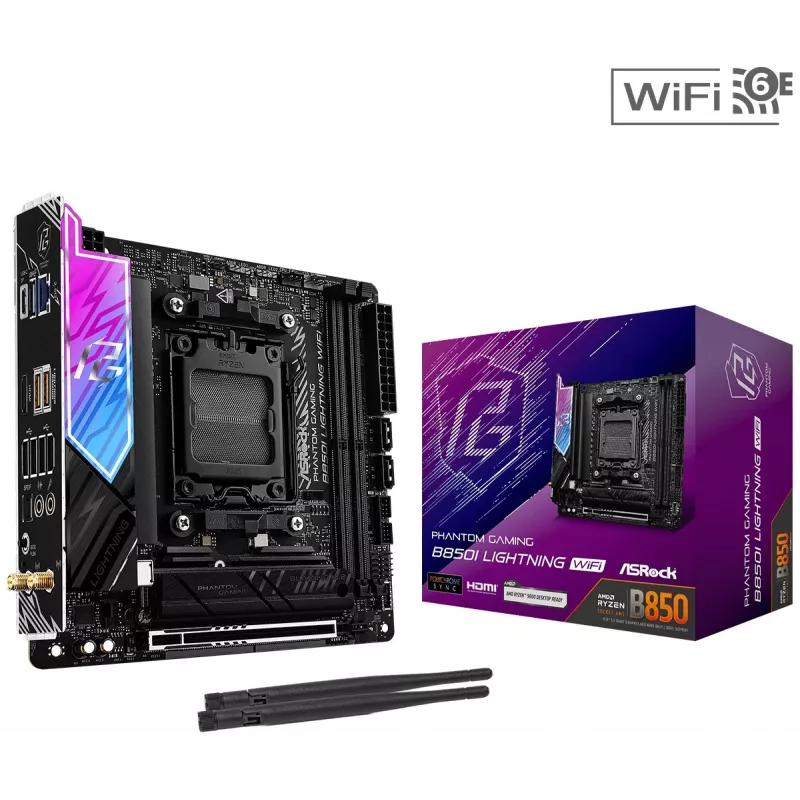 ASRock B850I Lightning WiFi AM5 Mini-ITX mātesplate