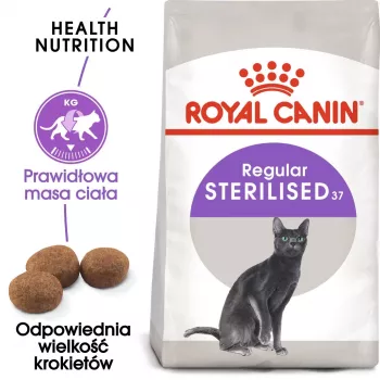 Royal Canin Sterilised 37 kaķu sausā barība 400 g pieaugušiem putnu gaļas