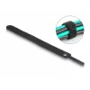 Āķa un cilpas kabeļu saite DeLOCK 19010 150x12mm melna 10 gabali
