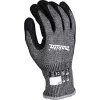 Darba cimdi P-84735, izmērs XL (10), griešanas izturība F/7 (melns/Pelēks, 1 pāris)