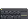 Logitech K400 Plus Tv - Mini - Bezvadu - RF bezvadu - QWERTY - Melna