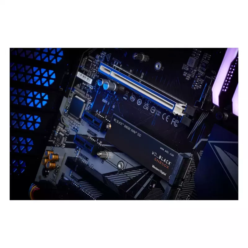 WD_Melns SN850X NVMe SSD WDBB9G0010BNC - SSD - 1 TB - iekšējais - M.2 2280 - PCIe 4.0 (NVMe) - melns