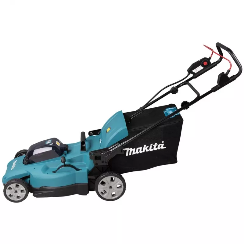 Makita DLM538Z zāles pļāvējs Stumjamais zāles pļāvējs Baterija Melna, Zila, Metāliska