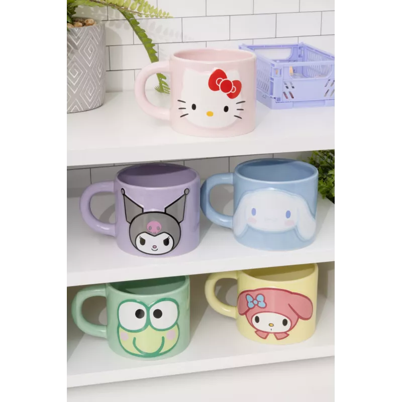 Krūze Paladone Paladone Cinnamoroll reljefa krūze – keramikas varoņu krūze ar reljefu Cinnamoroll dizainu