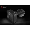 PC korpuss SAVIO Noctis Flow — Cube Mini‑ITX/Micro‑ATX/ATX, 3x120mm priekšā, 1x120mm aizmugurē, 2x3.5 collu + 3x2.5 collu sloti, rūdīts stikls