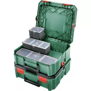 Uzglabāšanas kaste Bosch SystemBox taisnstūrveida polipropilēns 105×117×84 mm Melna/Pelēka