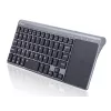 Bezvadu RF pilna izmēra tastatūra TRACER TRAKLA46934, QWERTY angļu, 2,4 GHz nano uztvērējs, membrāna, melna/pelēka