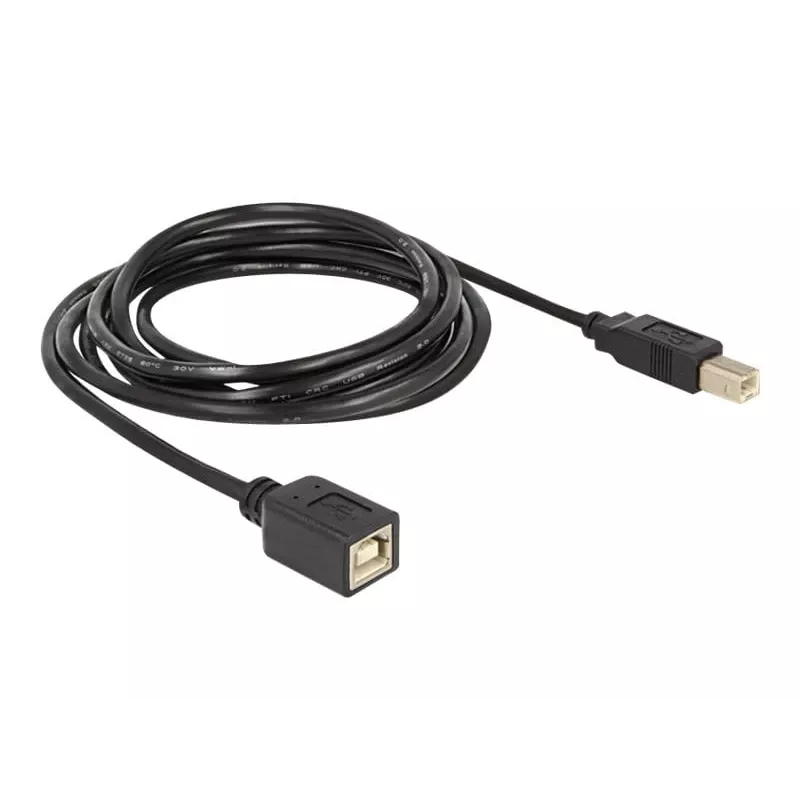USB kabelis DeLOCK USB2.0-B 2m USB B melns