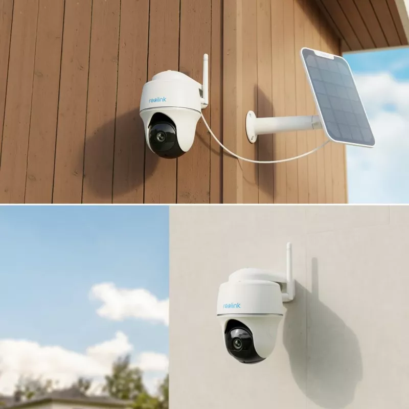 IP drošības kamera Reolink Argus B420 3MP āra akumulatora Wi‑Fi ar panoramēšanu un slīpumu, 5200 mAh, IP65, 110° skats