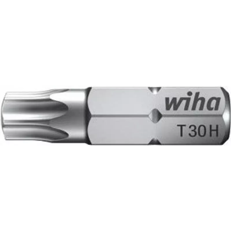 Uzgaļi skrūvgriežiem wiha 7015 Z TR T30H tērauds 25.4mm, Torx T30H, garums 25.4 mm