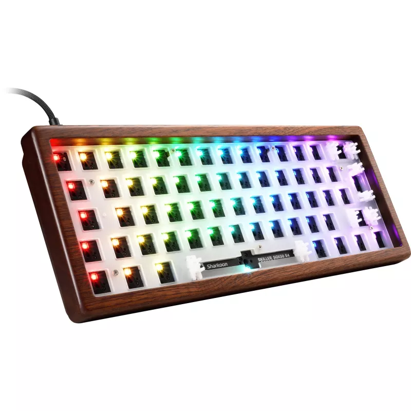 Sharkoon spēļu tastatūra Skiller SGK50S4 Gen2 Wood barebone