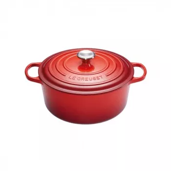 Le Creuset Signature apaļais cepamais trauks 24 cm ķiršu sarkans (21177240602430)