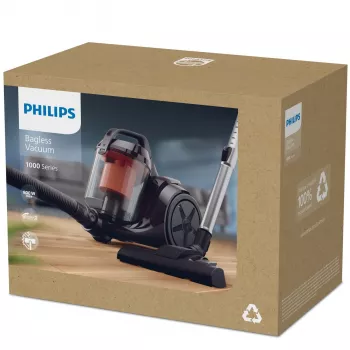 Philips 1000 sērijas XB1142/10 putekļsūcējs 1,3 L cilindra putekļsūcējs Sausā tīrīšana 800 W Bez putekļu maisa