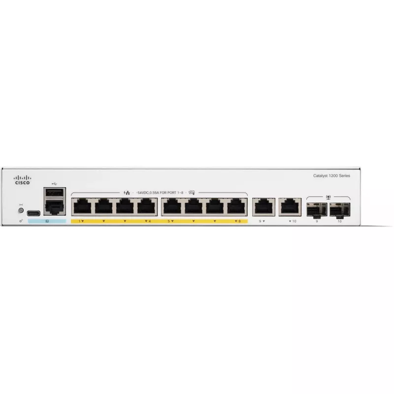 Vadāmais slēdzis Cisco Catalyst 1200-8P-E-2G 8 portu GE PoE