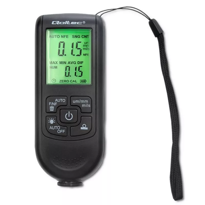 Qoltec Biezuma mērītājs krāsai ar LCD displeju | 0~2000 µm