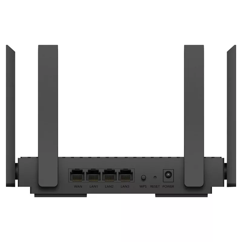 Cudy WR3000 bezvadu maršrutētājs Gigabit Ethernet Divjoslu (2.4 GHz / 5 GHz) Melns