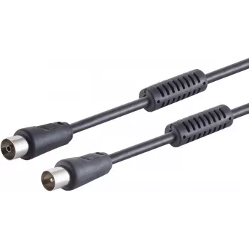 Antenas kabelis ShiverPeaks 80207-128S, melns, ekranējums līdz 100 dB