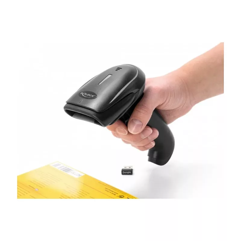 Rokas svītrkodu skeneris DeLOCK 90564 1D lāzera Bluetooth USB