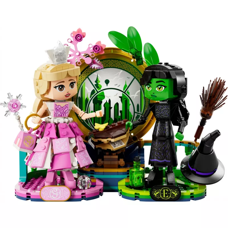 LEGO Wicked figūriņas Elphaba un Glinda 75682 – kolekcionējams minifigūru komplekts